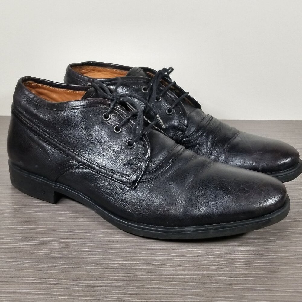 John Varvatos Chukka boots, Black Leather, Mens Size 10 M